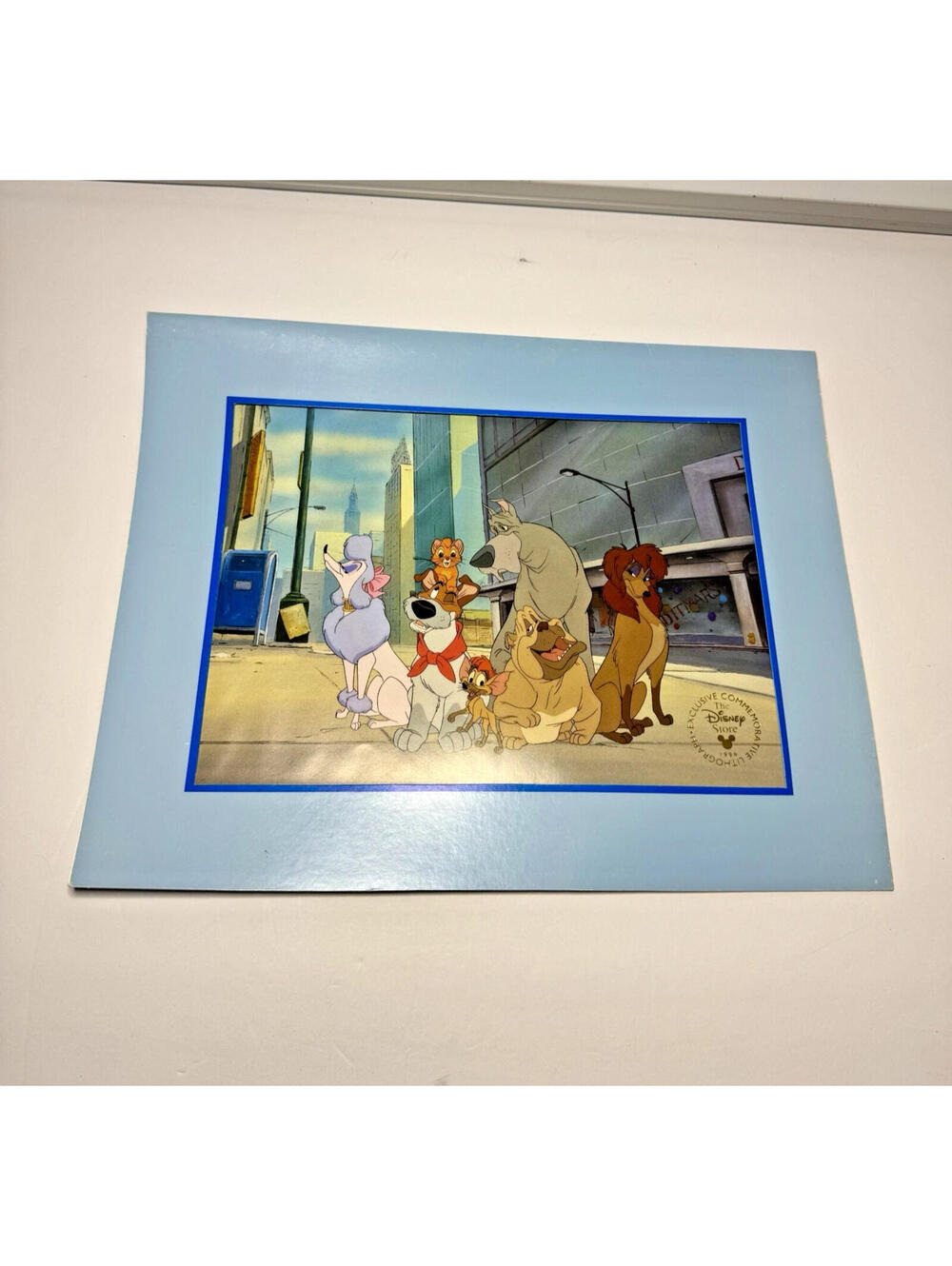 Vintage Disney Oliver & Company Lithograph 1996 Exclusive Commemorative 11x14